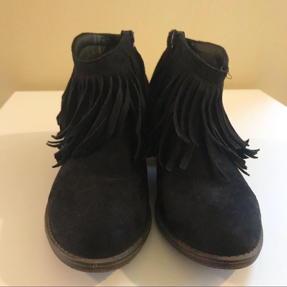 Ankle Fringe Boots